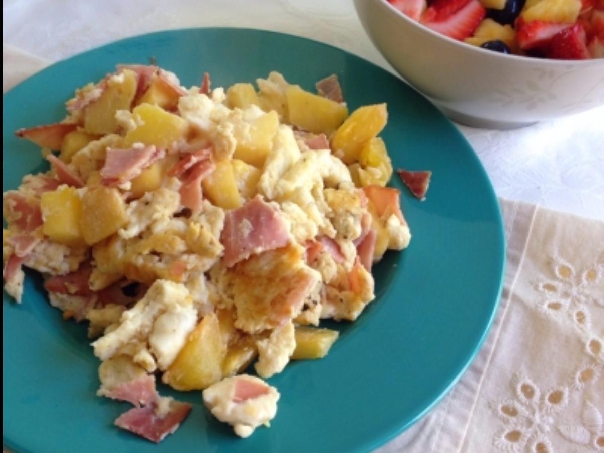Hawaiian Pineapple Egg Scramble Healthy Recipe