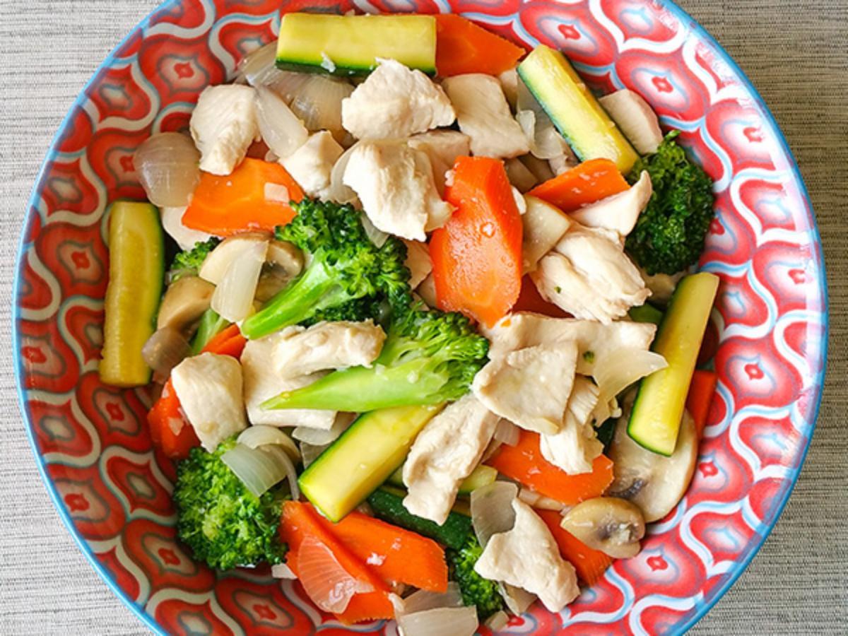 Hibachi Chicken and Vegetable Stir Fry Healthy Recipe