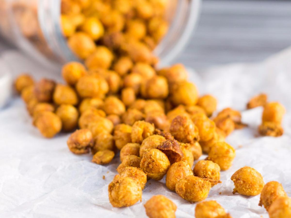 Indian Spiced Roasted Chickpeas Healthy Recipe
