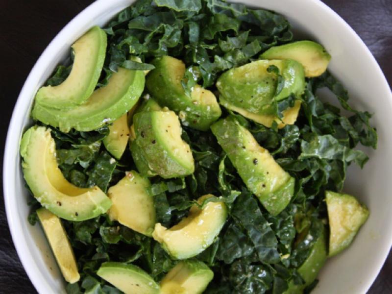 Kale Avocado Salad Healthy Recipe