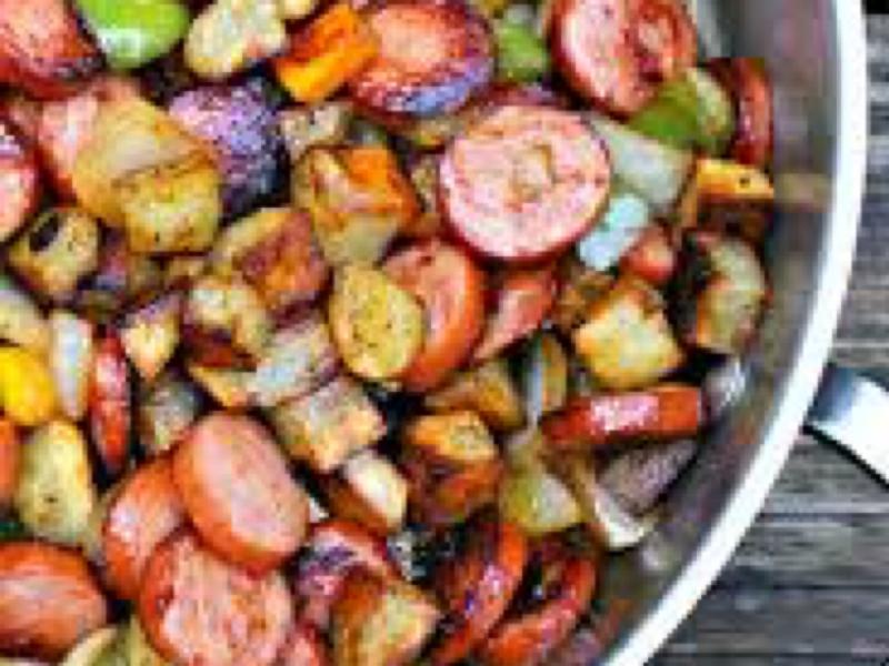 Kielbasa, Pepper, Onion and Potato Hash Healthy Recipe