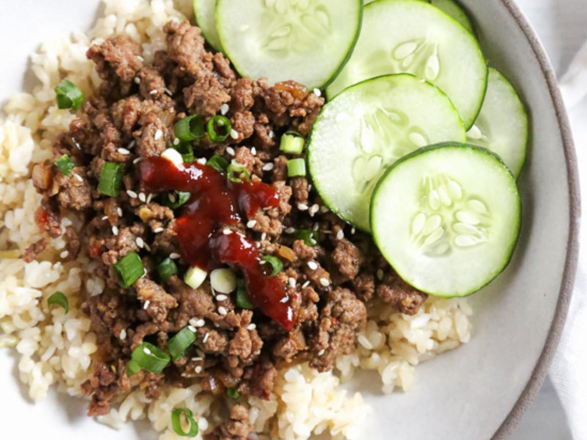 Korean Beef Rice Bowls Healthy Recipe
