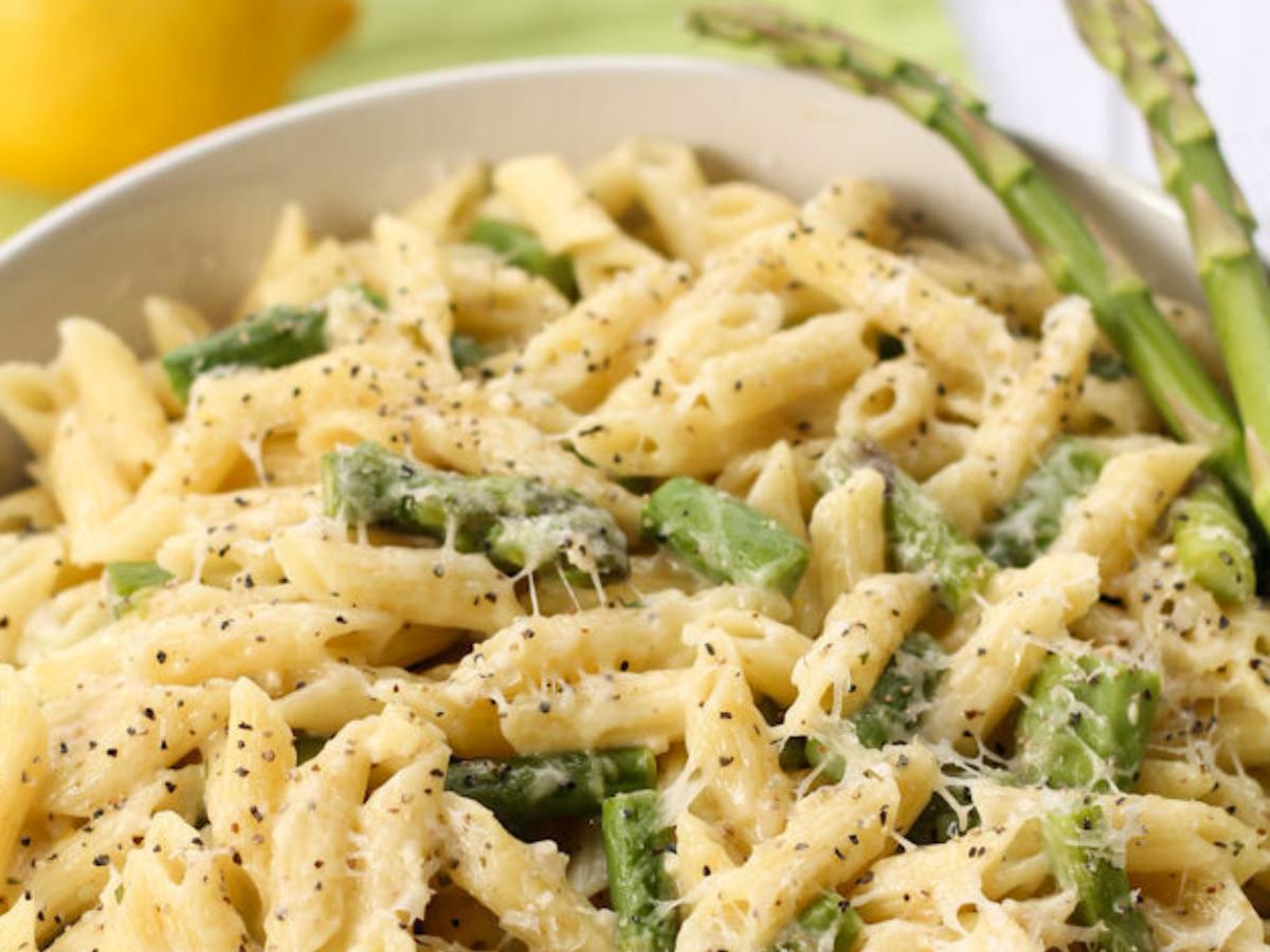 Lemon and Asparagus Pasta Healthy Recipe