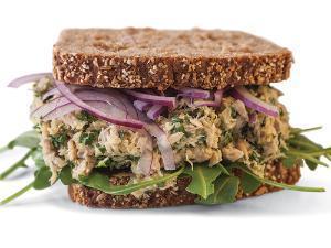 Lemon-Pepper Tuna Sandwich Healthy Recipe