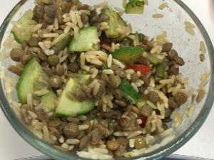 Lentil and Rice Salad Healthy Recipe
