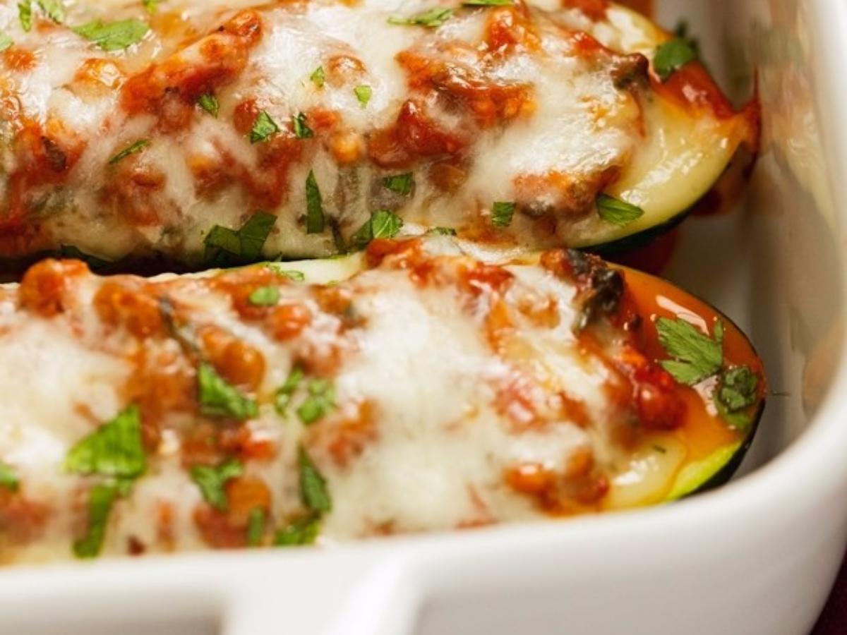 Lentil Stuffed Zucchini Boats Healthy Recipe