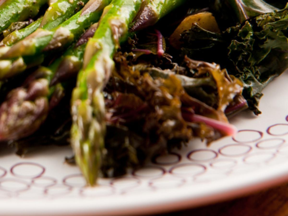 Lentils with Kale and Asparagus Healthy Recipe