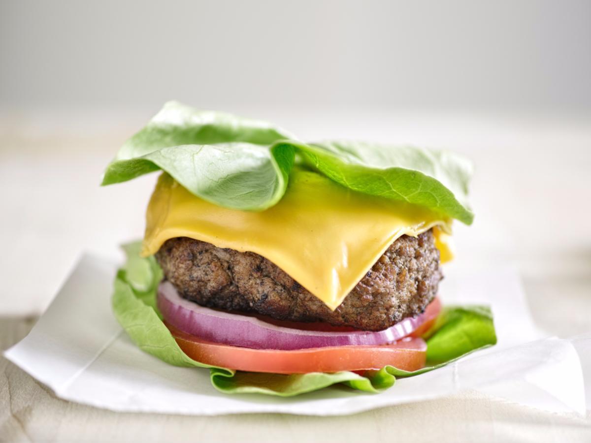 Lettuce wrapped cheeseburger Healthy Recipe