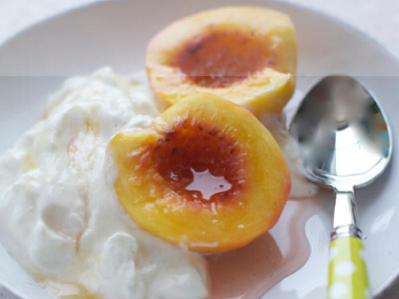 Light Nectarine Yogurt Healthy Recipe