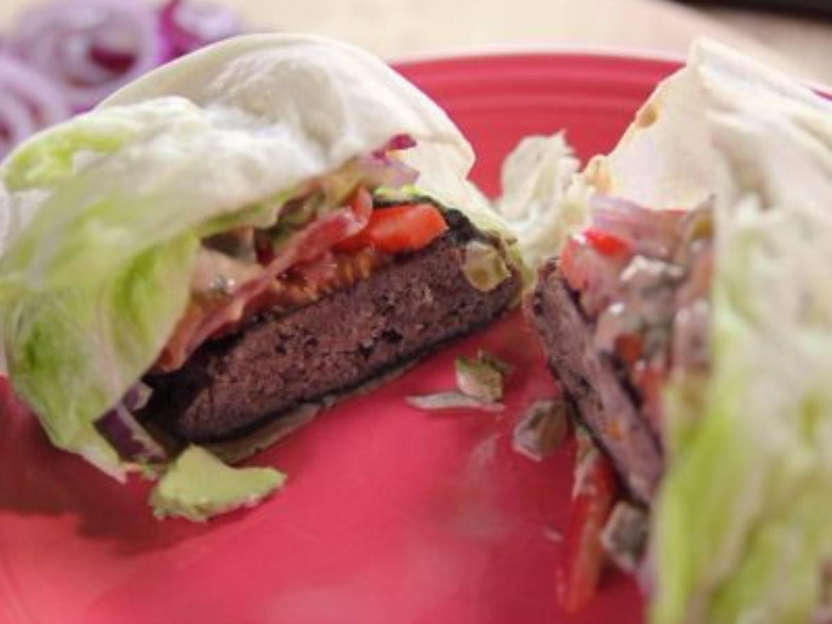 Low Carb Lettuce Burger Healthy Recipe