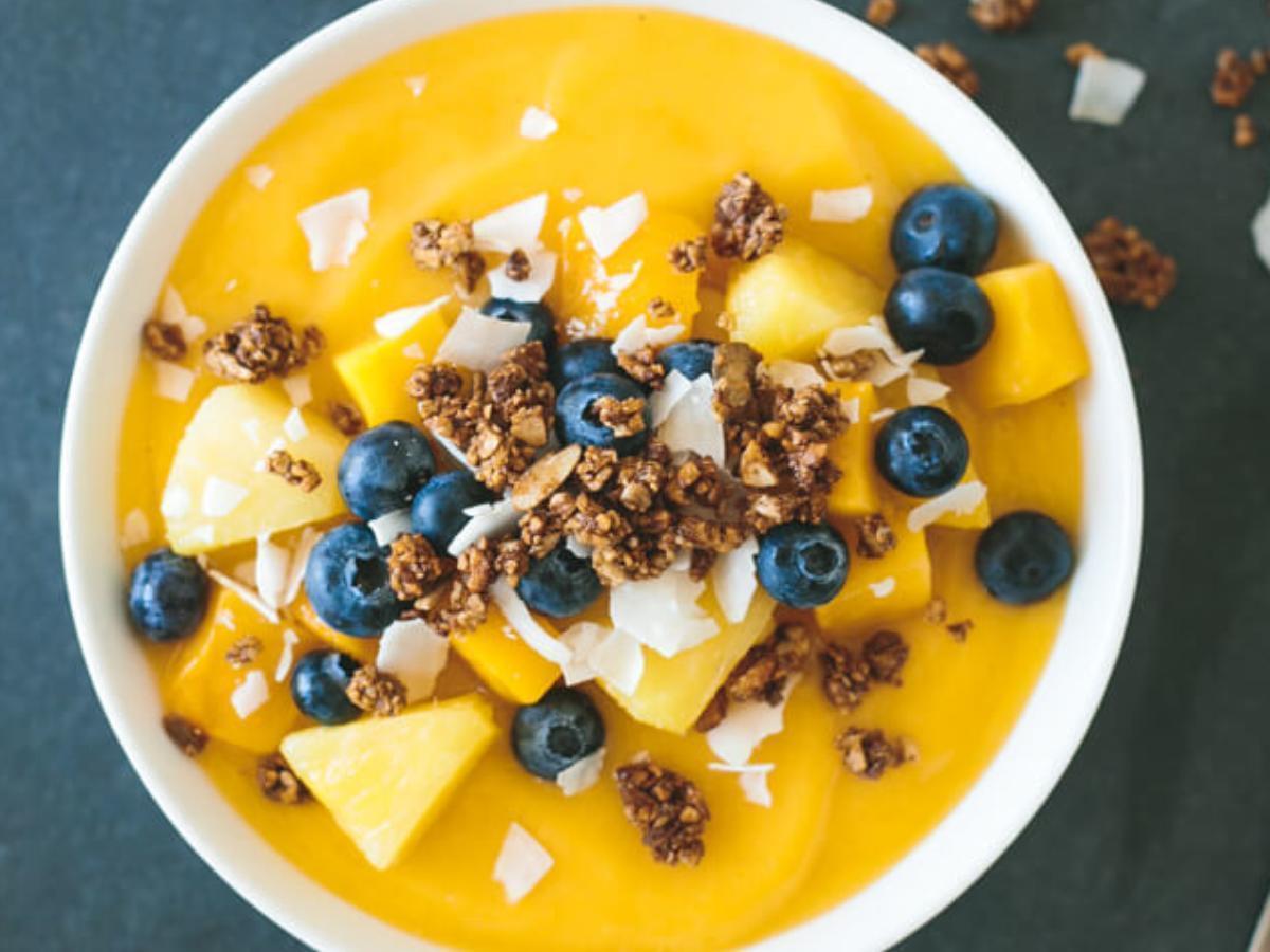 Mango Smoothie Bowl Healthy Recipe