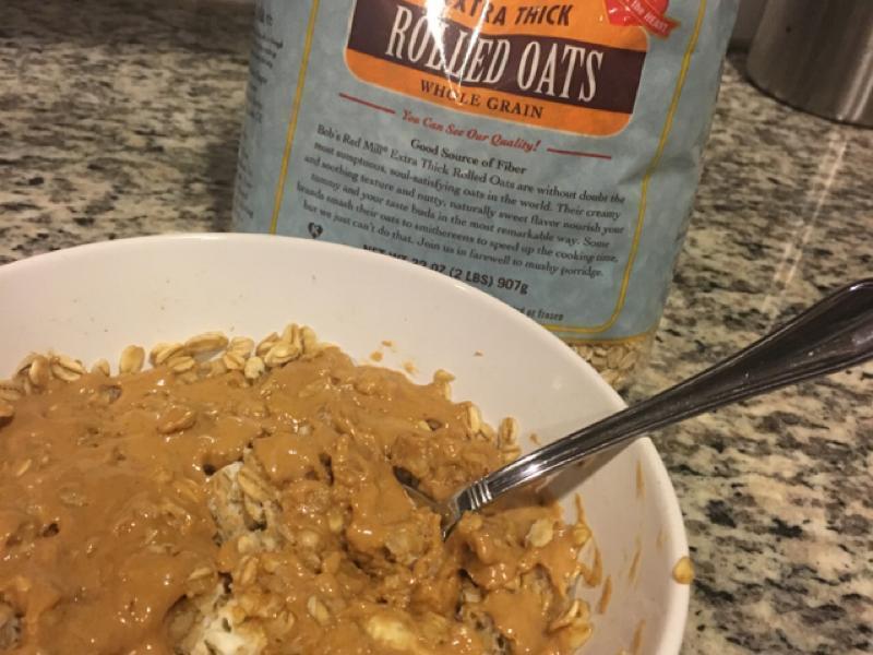 Microwave Peanut Butter Protein Oats Healthy Recipe