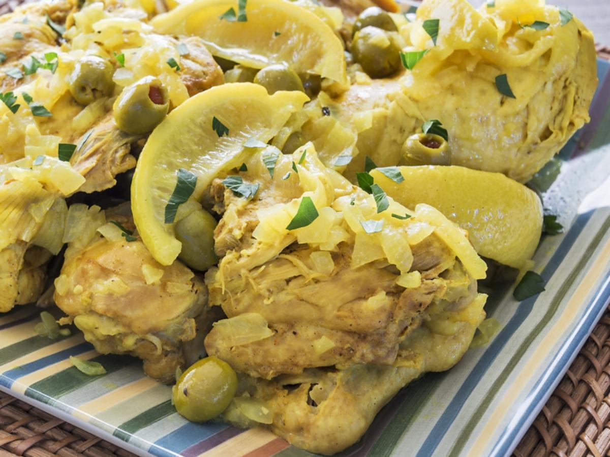 Moroccan Chicken with Green Olives and Lemon Healthy Recipe