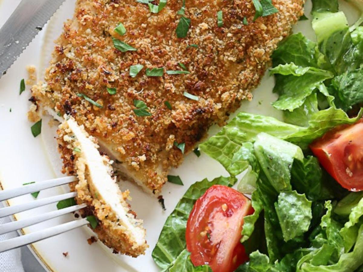 Mustard Herb Crusted Chicken Breasts Healthy Recipe