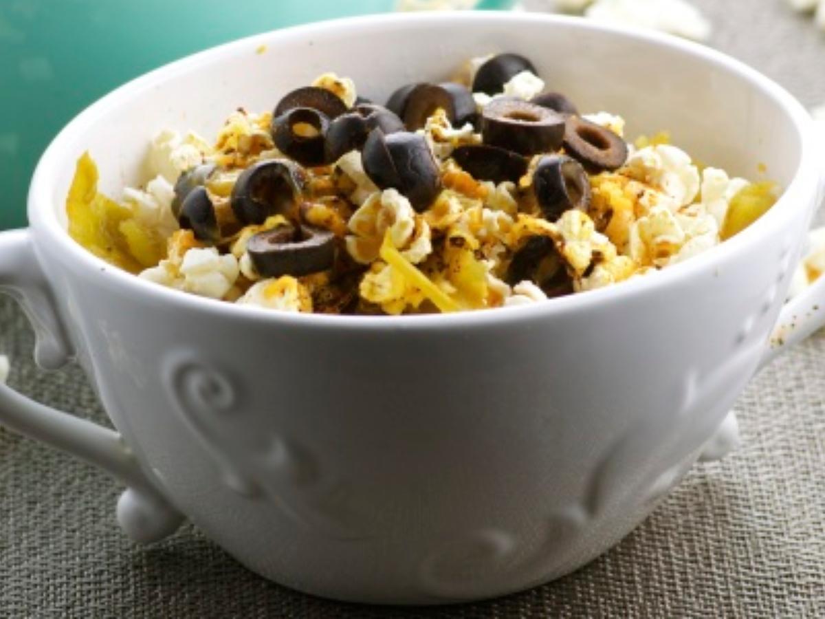 Nacho Cheddar Popcorn Healthy Recipe