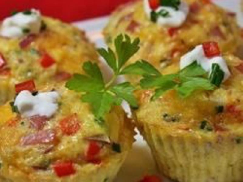Omelet Cupcakes Healthy Recipe
