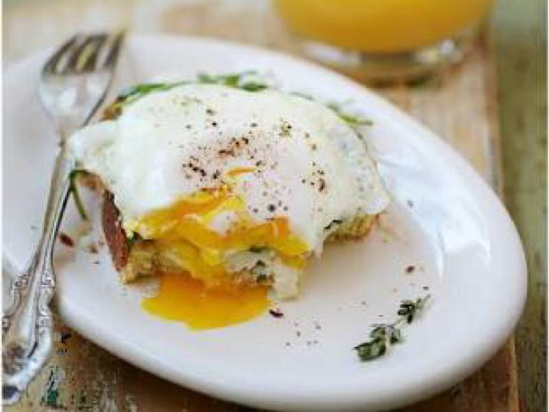 Open-face Breakfast Sandwich Healthy Recipe