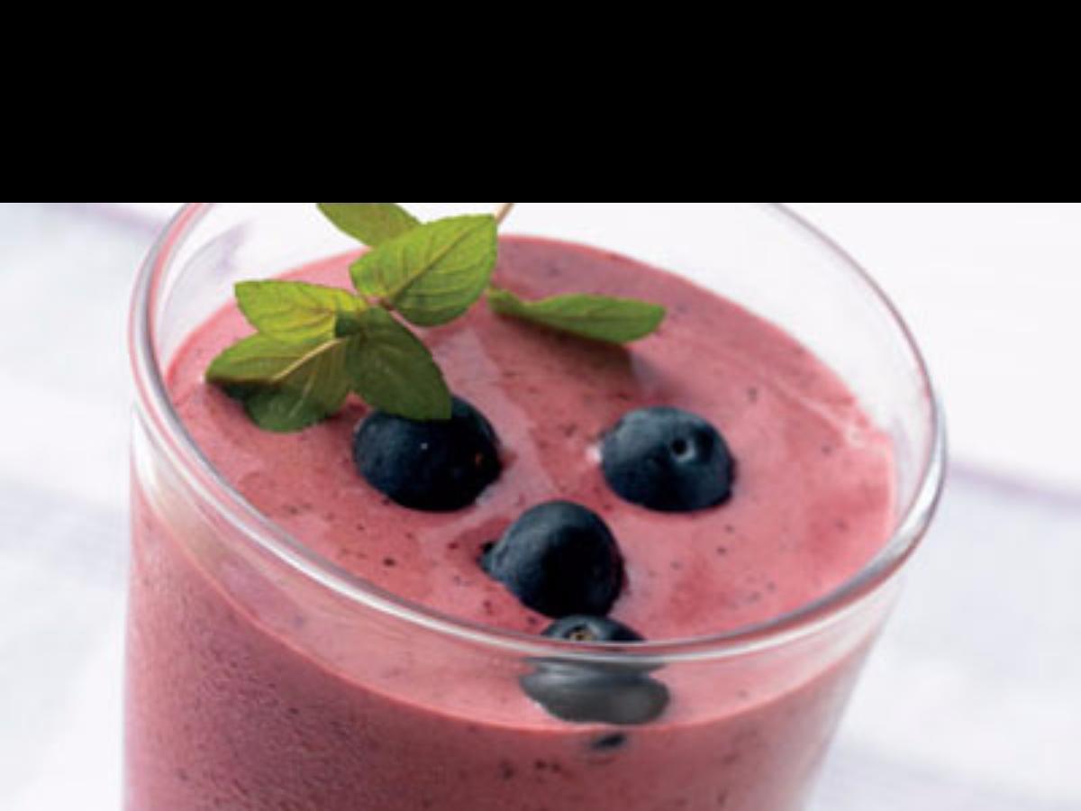 Orange Blueberry Yogurt Smoothie Healthy Recipe