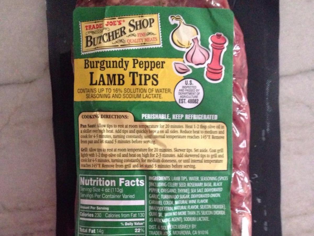 Overnight Marinated Burgundy Pepper Lamb Tips Healthy Recipe