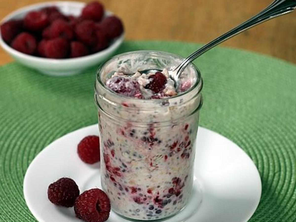 Overnight Raspberry Vanilla Muesli Healthy Recipe