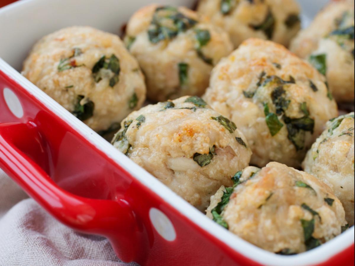 Paleo Chicken Spinach Meatballs Healthy Recipe