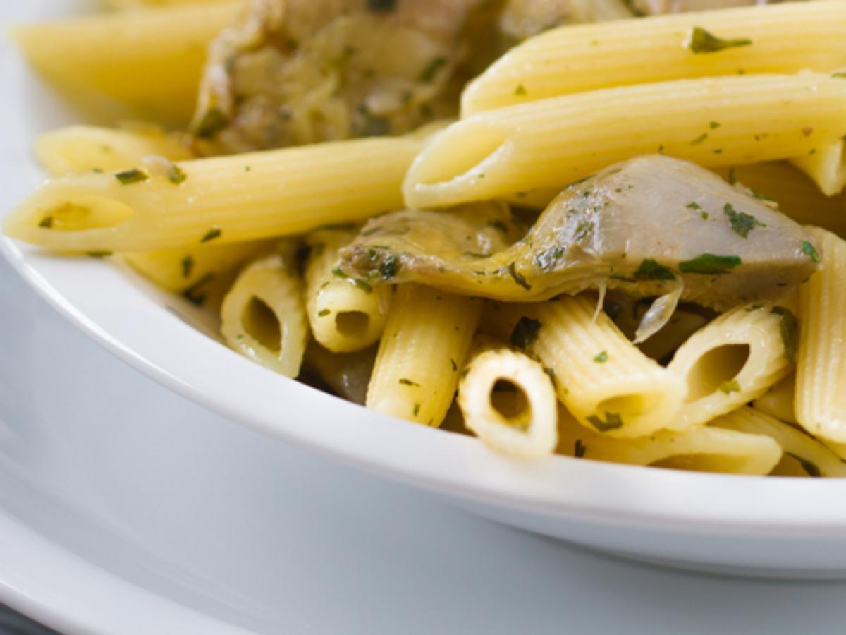 Pasta, Corn & Artichoke Bowl Healthy Recipe