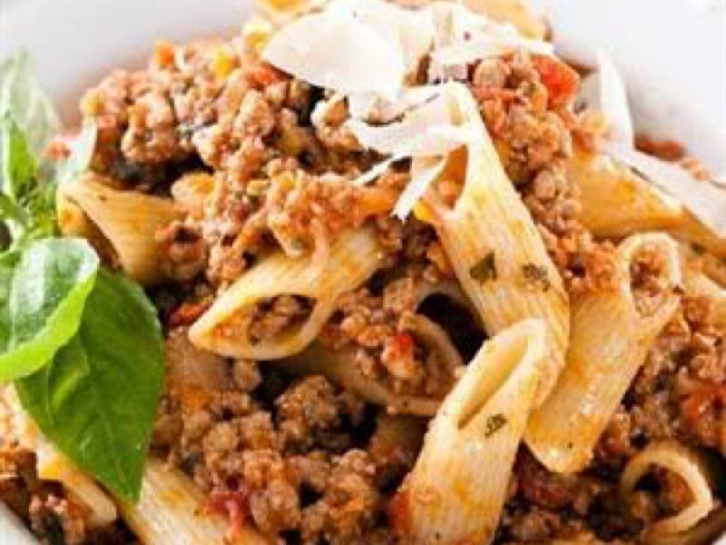 Pasta with Mince Meat Sauce Healthy Recipe