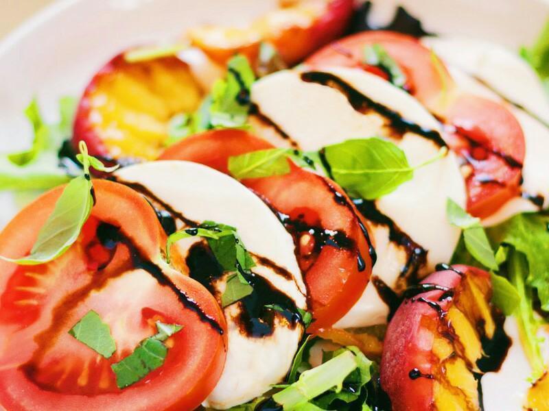 Peach Caprese Salad Healthy Recipe