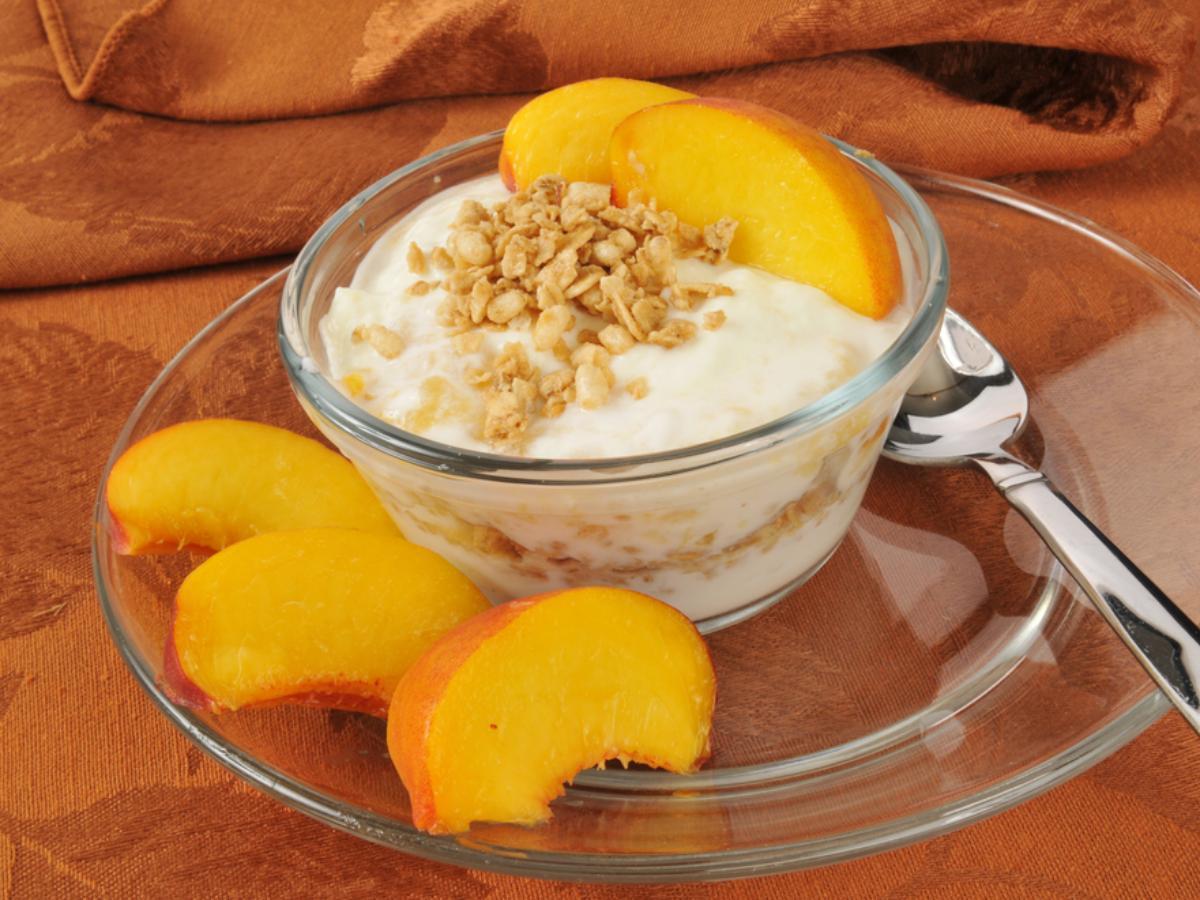 Peach Yogurt Parfait Healthy Recipe