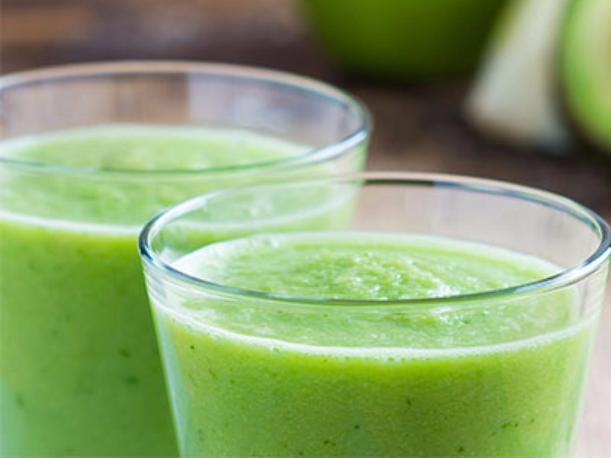 Peaches and Greens Smoothie Healthy Recipe