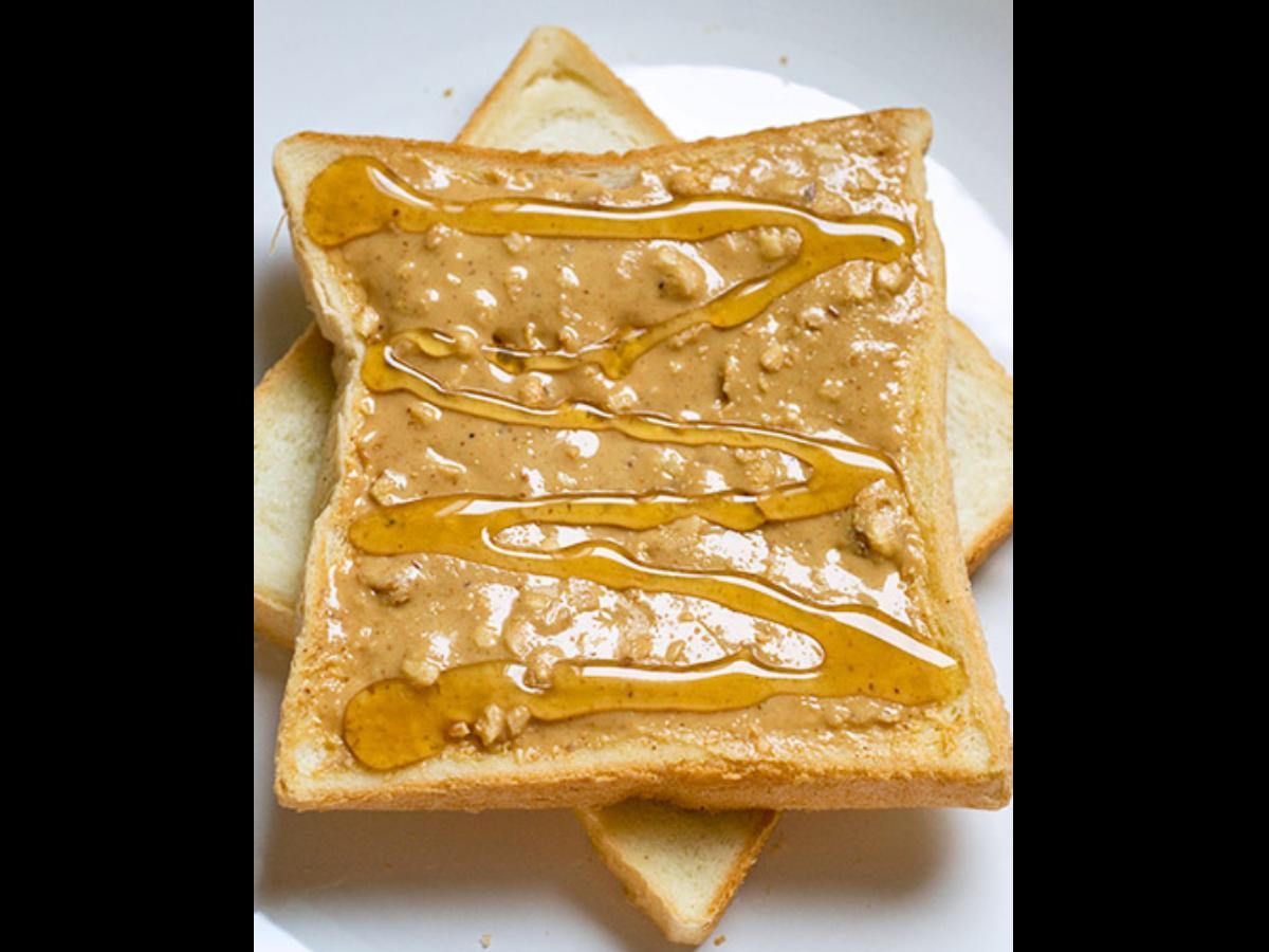 Peanut Butter and Honey Toast Healthy Recipe
