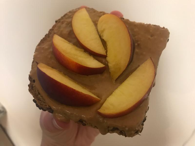 Peanut Butter and Peach Toast Healthy Recipe