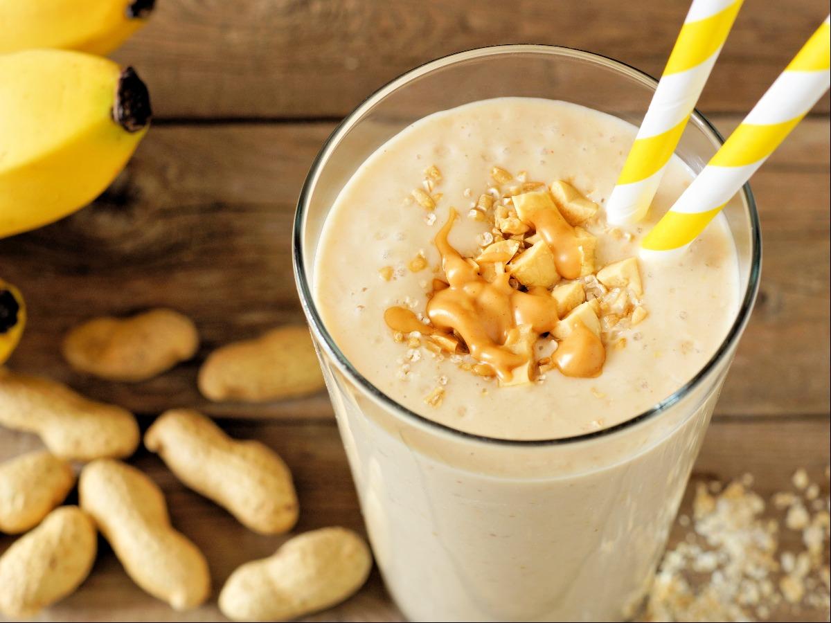 Peanut Butter Banana Oatmeal Shake Healthy Recipe