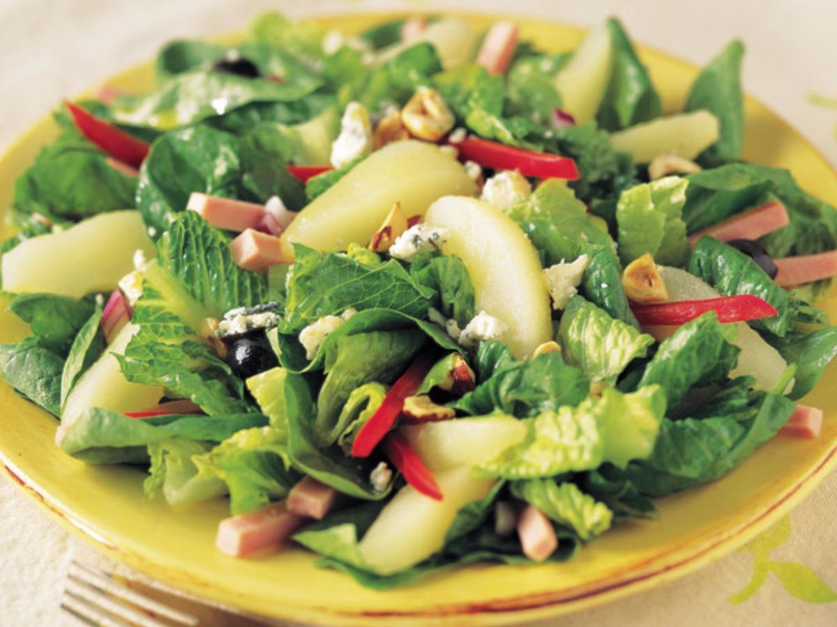 Pear Spinach Salad Healthy Recipe