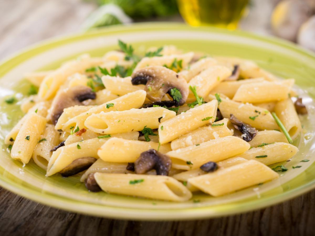 Penne with Mushrooms Healthy Recipe