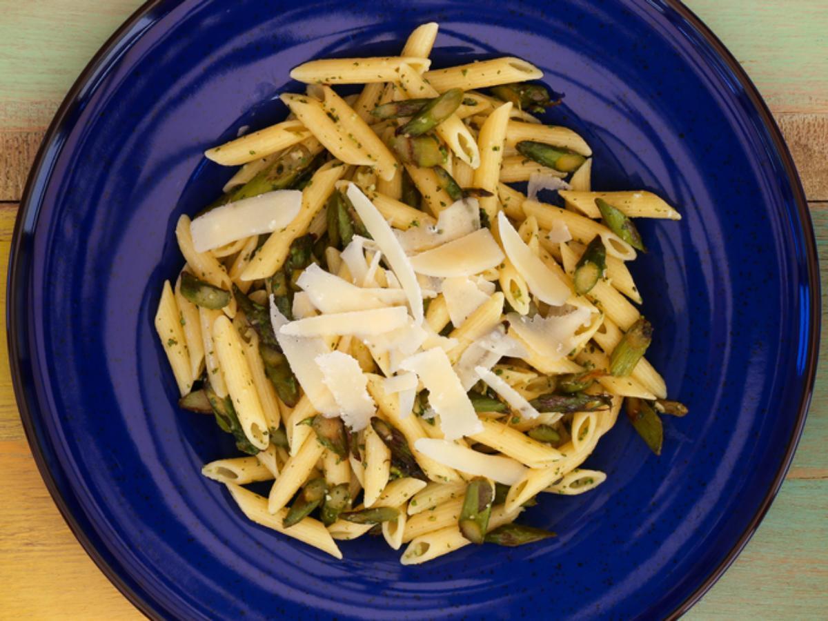 Penne with Roasted Asparagus and Balsamic Healthy Recipe