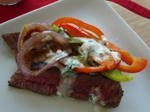 Peppered steaks with blue cheese Healthy Recipe