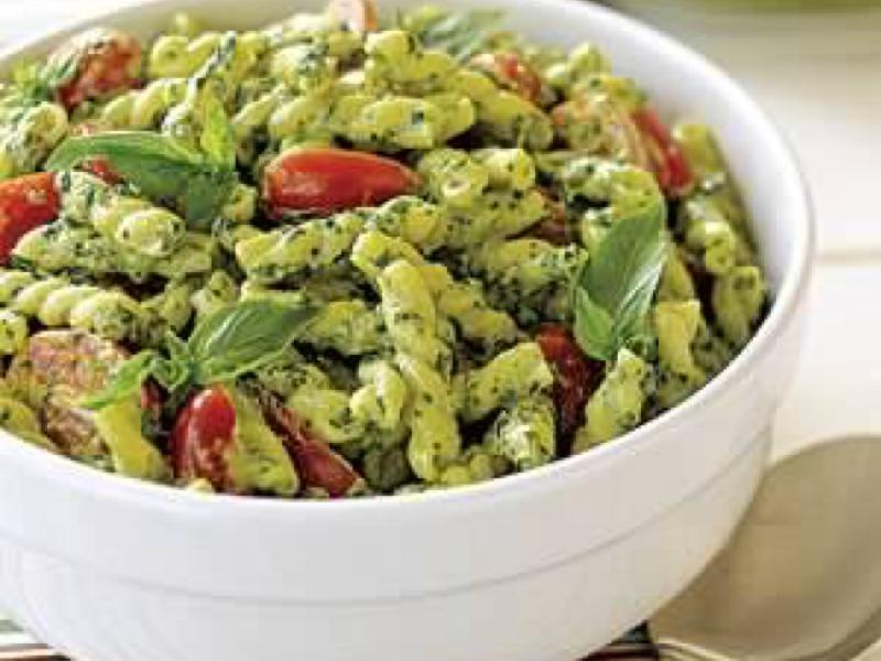 Pesto Pasta Salad Healthy Recipe