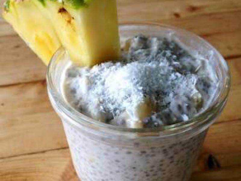 Pina Colada Chia Pudding Healthy Recipe