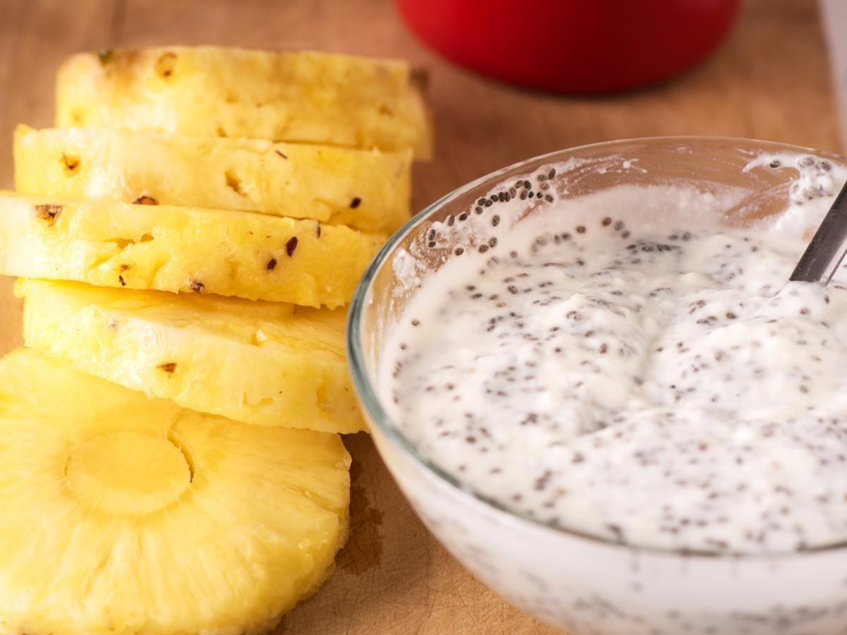 Pineapple Protein Chia Seed Pudding Healthy Recipe