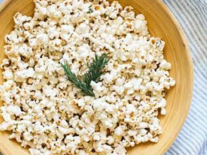 Popcorn with Brown Butter & Lemon Healthy Recipe