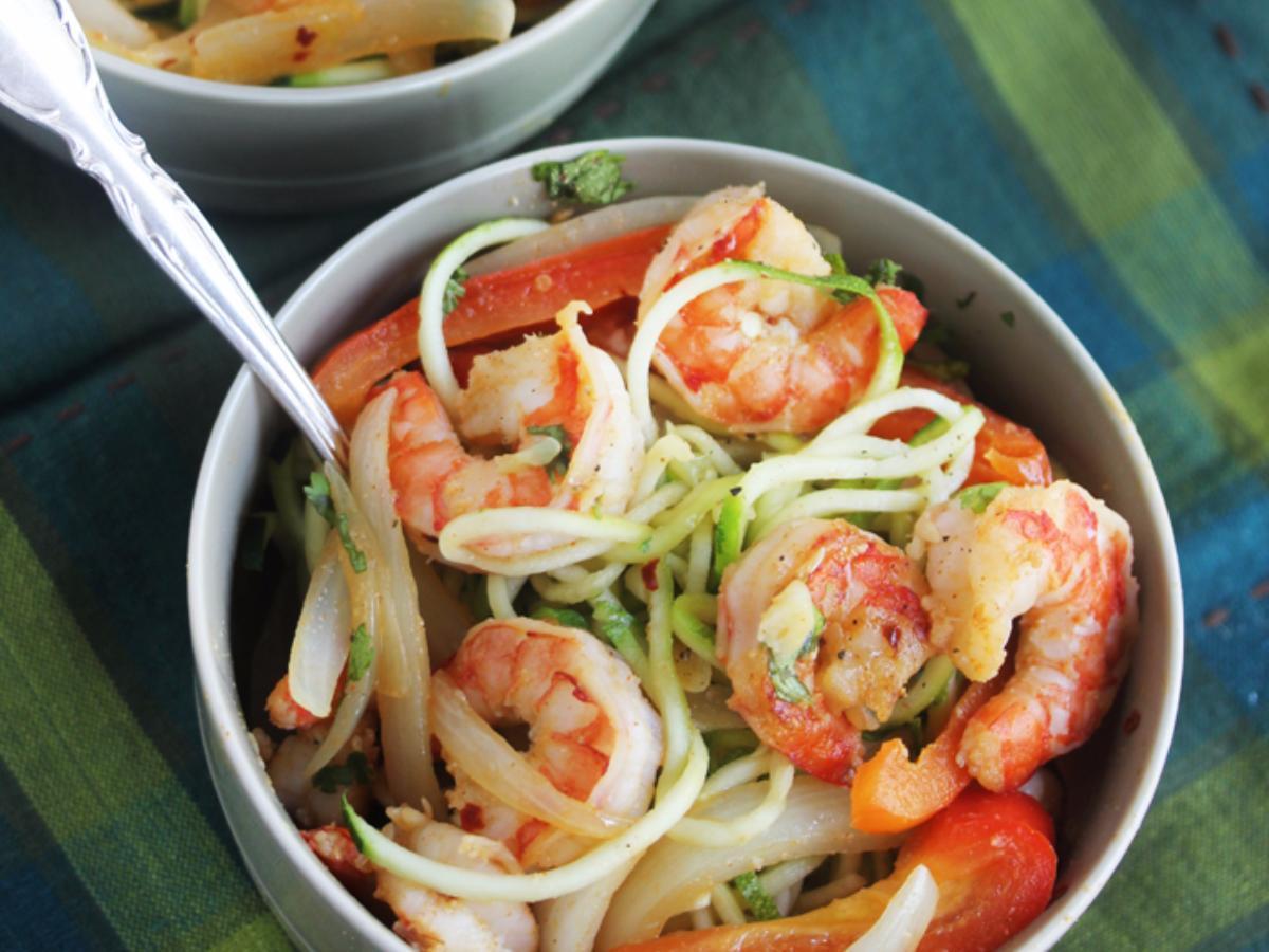 Prawns and Paleo Noodles Healthy Recipe