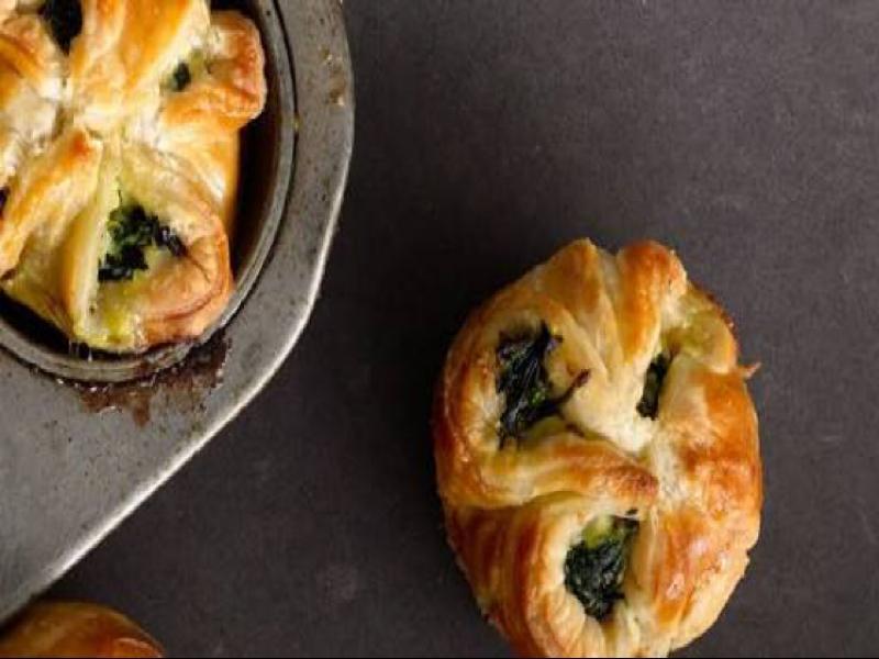 Puff Pastry Spinach Cups Healthy Recipe