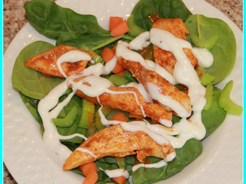 Quick Buffalo Chicken Salad Healthy Recipe