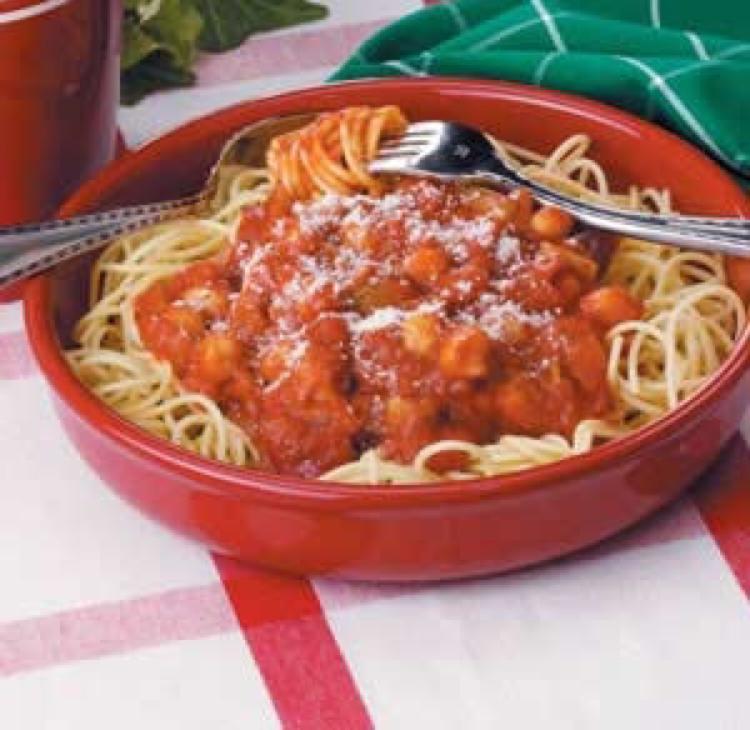 Quick Vegetarian Spaghetti Healthy Recipe