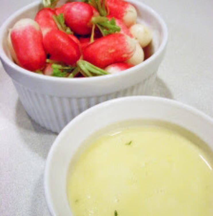 Radishes with Tarragon Beurre Blanc Healthy Recipe