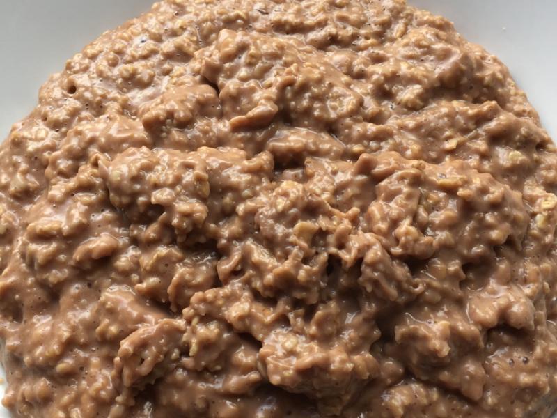 "Reese's" Chocolate and Peanut Butter Oatmeal Healthy Recipe