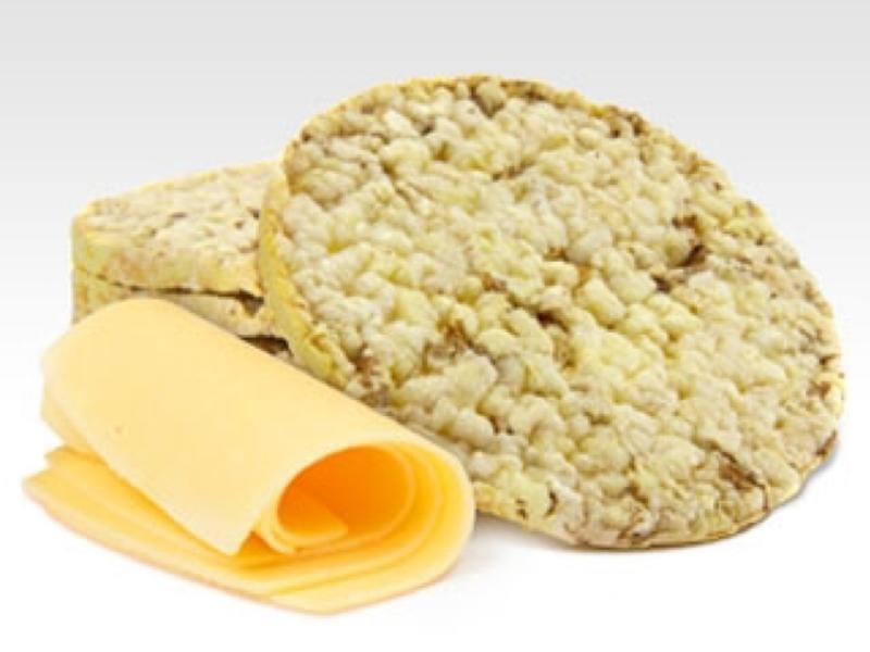 Rice Cake with Cheese Snack Healthy Recipe