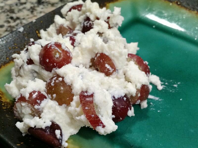 Ricotta and Grapes Healthy Recipe