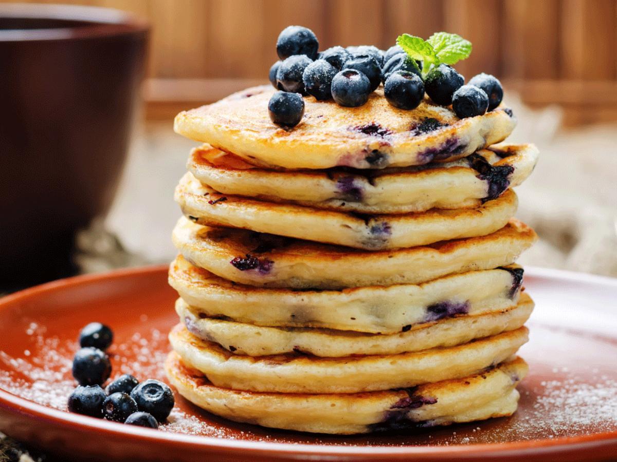Ricotta Blueberry Pancakes Healthy Recipe